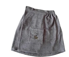 Namu_Tekstil Pirties prijuostė pilka 55X150 NAMŲ TEKSTILĖ