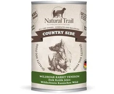 Wild NATURAL TRAIL Country Side šerniena triušiena Deer - Wet Dog Food - 400g