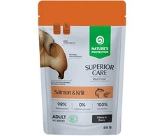 Natures Protection Nature’s Protection SUPERIOR CARE Raudona Coat begrūdis Adult lašiša&Krill 85g