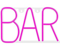 TelForceone NEON LED BAR rožinė Bat + USB FLNE24 Forever Light