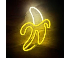 Neoninis LED šviestuvas BANANA baltas geltonas Bat + USB FLNE10 Forever Light