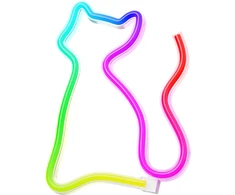 TelForceone Neoninis LED RGB šviestuvas CAT FLRN03 + RC Forever Light