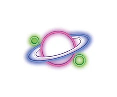 TelForceone Neoninis PLEXI LED PLANET daugiaspalvis FPNE05X"Forever" šviesiai