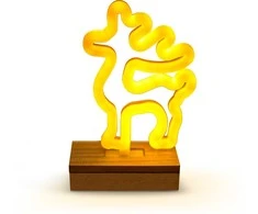 TelForceone Neon Wood Stand LED elnias šiltai balta FLNW02 Forever Light