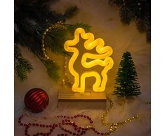 Neon Wood Stand LED elnias šiltai balta FLNW02 Forever Light