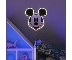 Yellowpop Neoninis geltonasis „Disney“ Mikio atspausdintas veidas