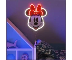 Trefl Yellowpop Neoninis geltonasis „Disney Minnie“ margintas veidas