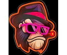 Neoninis ART LED GANGSTA MONKEY daugiaspalvis FLA03 Forever Light