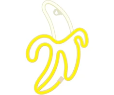 TelForceone Neoninis LED šviestuvas BANANA baltas geltonas Bat + USB FLNE10 Forever Light
