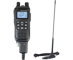 Nešiojama CB radijo stotelė PNI Escort HP 82, kelių standartų, 4W, 12V, AM-FM su PNI Extra 45 CB antena su magnetu