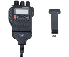 Nešiojama CB radijo stotelė PNI Escort HP 62DE vokiška versija, daugiastandartė, 4W, 12V, AM-FM, 5 lygių reguliuojamas ASQ, 9 lygių RF Gain, Dual Watch, Scan, Lock