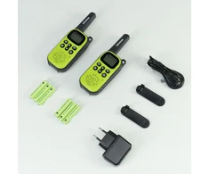 Nešiojama PMR radijo stotelė PNI Decross DC44, 446MHz, 0.5W, 16 kanalų, 800mAh NiMH, 2 vienetų komplektas