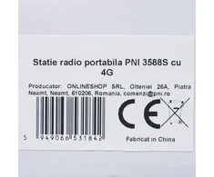 Nešiojama radijo stotelė PNI 3588S, GSM 4G, dviguba kamera, 2,4 colio spalvotas ekranas, Li-Ion 3800 mAh, IP68