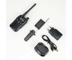 Nešiojama radijo stotelė PNI DMR R45, skaitmeninė ir analoginė, 446MHz, 16 skaitmeninių kanalų ir 99 analoginiai kanalai, balso įrašymo funkcija, 2000mAh Li-Ion baterija