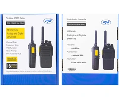 Nešiojama radijo stotelė PNI DPMR R41 PRO, 0.5W, dPMR446, 16 skaitmeninių ir analoginių kanalų, TOT, nuskaitymas (Scan), monitorius, programuojama, 1500mAh baterija, CTCSS/DCS