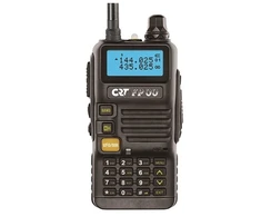 Nešiojama VHF / UHF radijo stotelė CRT FP00 dviejų dažnių juostų 136-174 ir 400-440 MHz, spalva juoda, VOX, 128 kanalai, nuskaitymas (Scan), programuojama, žibintuvėlis, FM radijas, TOT, retransliatorius