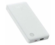 LiPo išorinis akumuliatorius (PowerBank) 10000mAh 15W USB + USB-C Airpow Lite baltas BASEUS