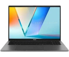 ASUS Vivobook S16 S3607VA-RP095 Core i5-210H 16.0" WUXGA IPS-level display 144Hz 300 nits AG 16GB DDR5 512GB SSD Intel UHD Graphics WLAN + Bluetooth 1080p webcam 70Wh battery No OS Aliuminio Matte Pilkas
