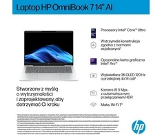 Nešiojamas kompiuteris HP OmniBook 7 AI 14 - Ultra 5 225U | 14" 2K | 16GB | 512GB | W11H | Srebro lodowcowe