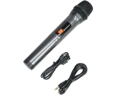 Nešiojamasis garsiakalbis PNI FunBox BT600, su Bluetooth, 65W, MP3 grotuvas, kortelių skaitytuvas, USB, belaidis mikrofonas, 4400mAh baterija, IPX4