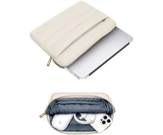 Nešiojamo kompiuterio dėklas 13″ – 14″ Tech-Protect Puffy sand