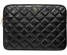 Guess Dėklas kompiuteriui GUCS14ZPSQSSGK 14″ juodos spalvos Quilted 4G