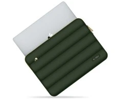 Nešiojamo kompiuterio dėklas 15″ – 16″ Tech-Protect Puffy Army Žalias