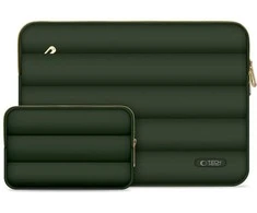 Nešiojamo kompiuterio dėklas 15″ – 16″ Tech-Protect Puffy Army Žalias