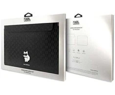 Nešiojamo kompiuterio dėklas 16" Karl Lagerfeld Saffiano Monogram Choupette (KLCS16SAKHPCK) juodos spalvos