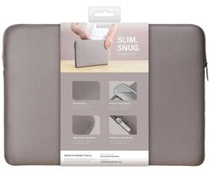 Nešiojamas kompiuteris Sleeve UNIQ Cyprus Ridge Edition 16″ waterproof neoprene pilkos spalvos
