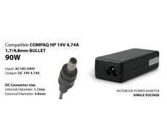 Nešiojamo kompiuterio įkroviklis HP 19V, 4.74A 1.7/4.8mm 90W, HTL, NBP17