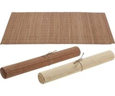 None Nežinomas Bambukinis stalo kilimėlis, įvairių spalvų, 450×300 mm