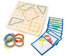 None Nežinomas Edukacinis žaislas Wood Geoboard CZS-411