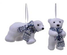 Nežinomas Eglutės žaisliukas Bear, 11.5 cm