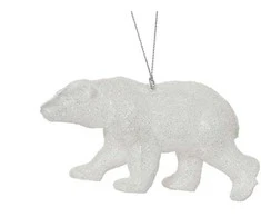 Nežinomas Eglutės žaisliukas Bear, 13 cm, plastikas