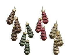 Nežinomas Eglutės žaisliukas Decoris, rudas/aukso/raudonas, 3 vnt
