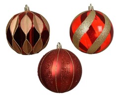 Nežinomas Christmas Tree toy. red. 10 cm. plastikas