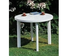 ProGarden Lauko stalas DIANA TONDO 90600, baltas, Ø90×72 cm