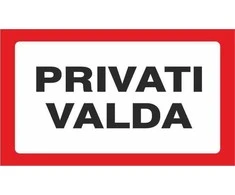None Nežinomas Lipdukas privati valda 170x100mm