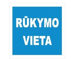 None Nežinomas Lipdukas vieta rūkimui 135x135mm