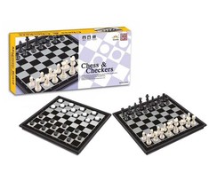 None Magnetinė šaškių ir šachmatų lenta qx5880
