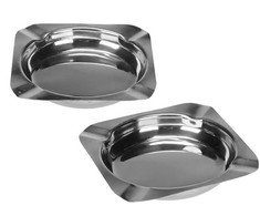 Nežinomas PELENINĖ KVADRATINĖ 11CM METALO SPALVOS