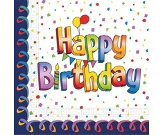 Nežinomas Popierinės servetėlės B-DAY, 330×330 mm, 20 vnt.