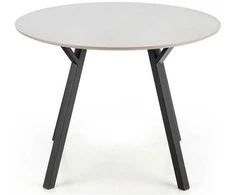 Nežinomas Stalas, juodas/pilkas, 100 cm x 100 cm x 74 cm