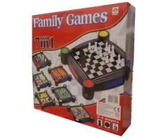 None Stalo žaidimų rinkinys FAMILY GAMES 7 IN 1