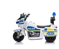 Super Toys Nežinomas Vaikiškas elektrinis motociklas Police, mėlyna/balta