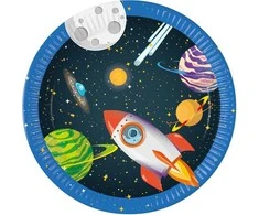 Globos Europe Bv Nežinomas Vienkartinės lėkštės ROCKET, Ø 23 mm, 8 vnt.