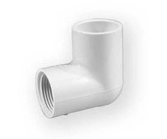 Nibco Alkūnė 406-005, PVC-U, 1/2″ vid. srieg./klij. vid.