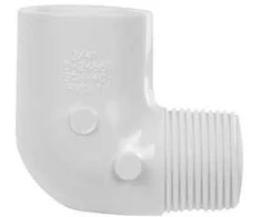 Nibco Alkūnė 410-007, PVC-U, 3/4″x90° išor. srieg./klij. vid