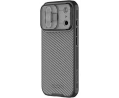 Nillkin CamShield PRO dėklas skirtas Apple iPhone 17 Pro skaidrus juodos spalvos